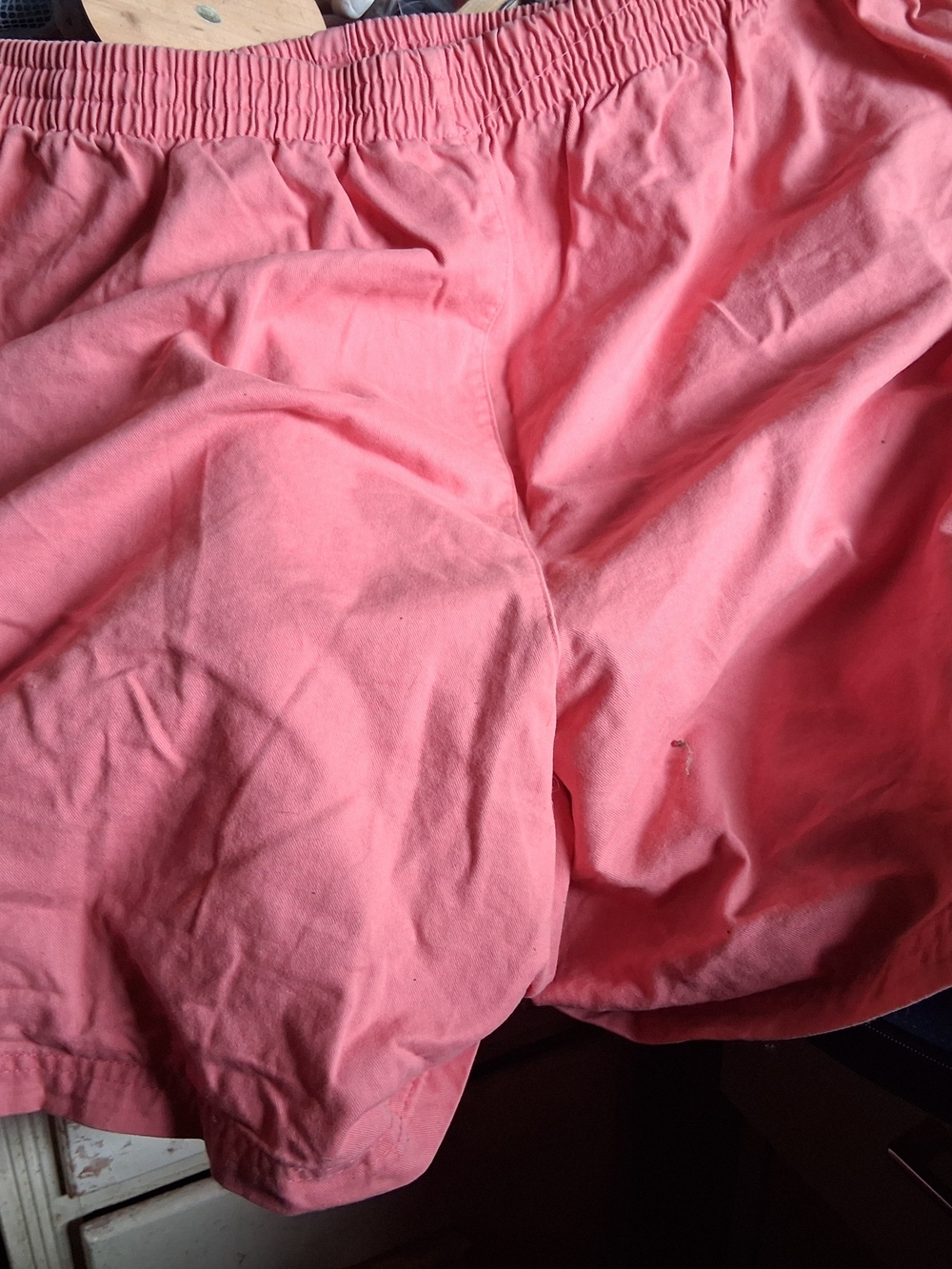 Basic Editions Coral Pink High Waist Elastic Shorts